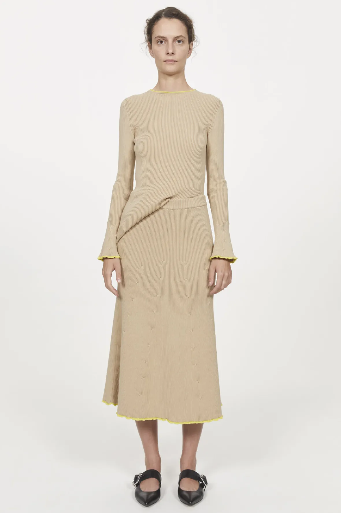 Rodebjer Skirts^Fly Rib Knitted Skirt