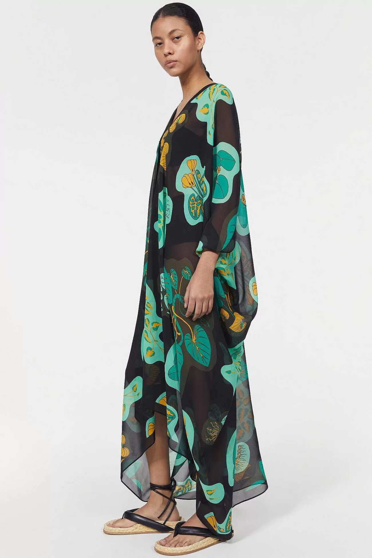 Rodebjer The Heartleaf Capsule-Agave Leaf Caftan